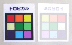 トロピカル生地の旗印刷