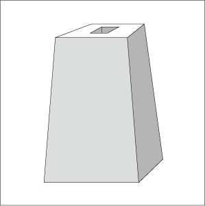 看板支柱の立て方-ブロック方式