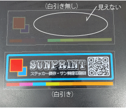 透明ステッカー